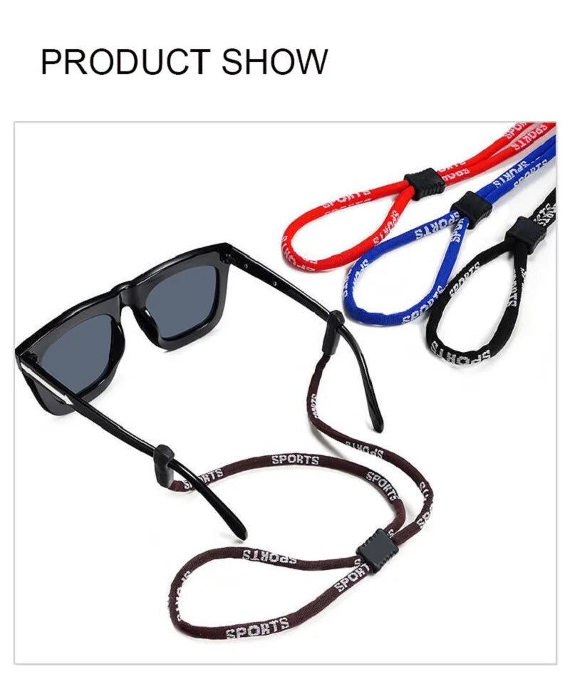 Non-Slip Sunglasses Rope Outdoors Sports Glasses Cord Women Men Eyeglasses Eyewear Cord Holder Neck Strap Glasses Lanyard