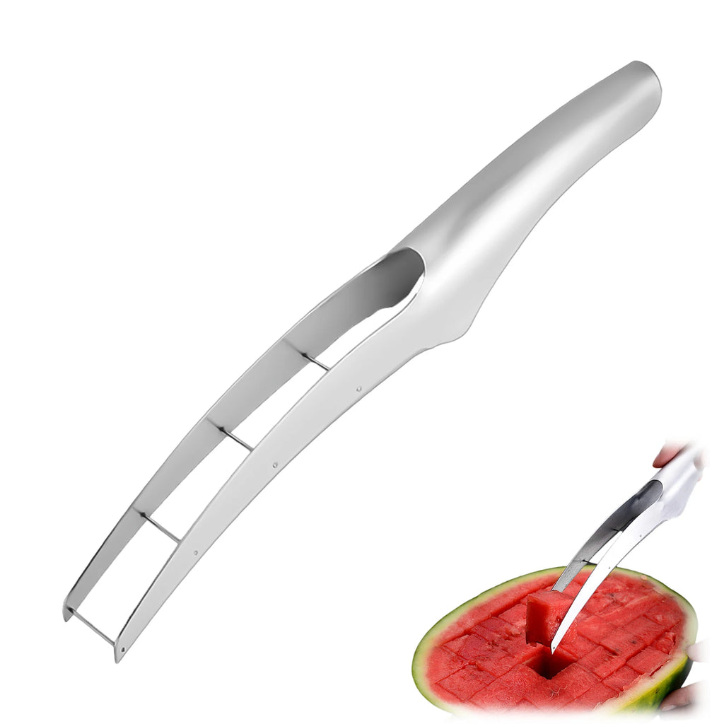 Watermelon Cutter 304 Stainless Steel Watermelon Dicing Cutter Manual Fruit Easy Segmentation Tools Home Use Kitchen Gadgets