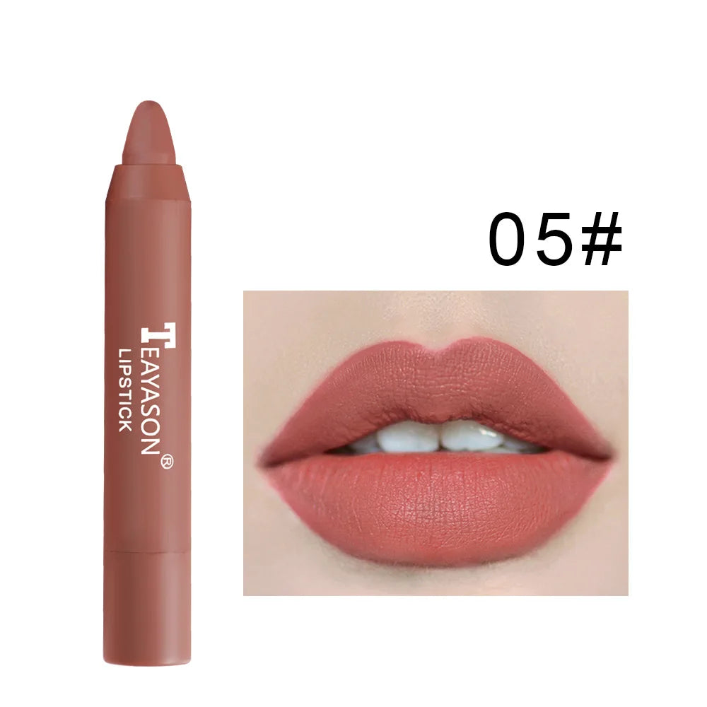 Matte Lipstick That Doesn'T Smudge, Provides Long-Lasting Color, Waterproof and Sweat-Proof, Versatile for Everyday Use, a Must-Have