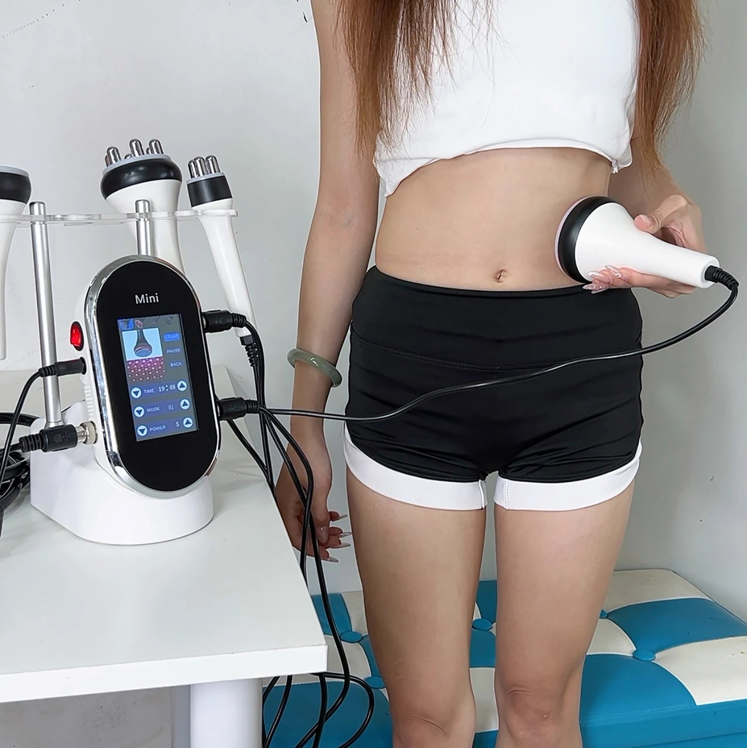 40K 4-in-1 Cavitation Ultrasonic Beauty Machine Body Care Massage Device for Home and Spa Use