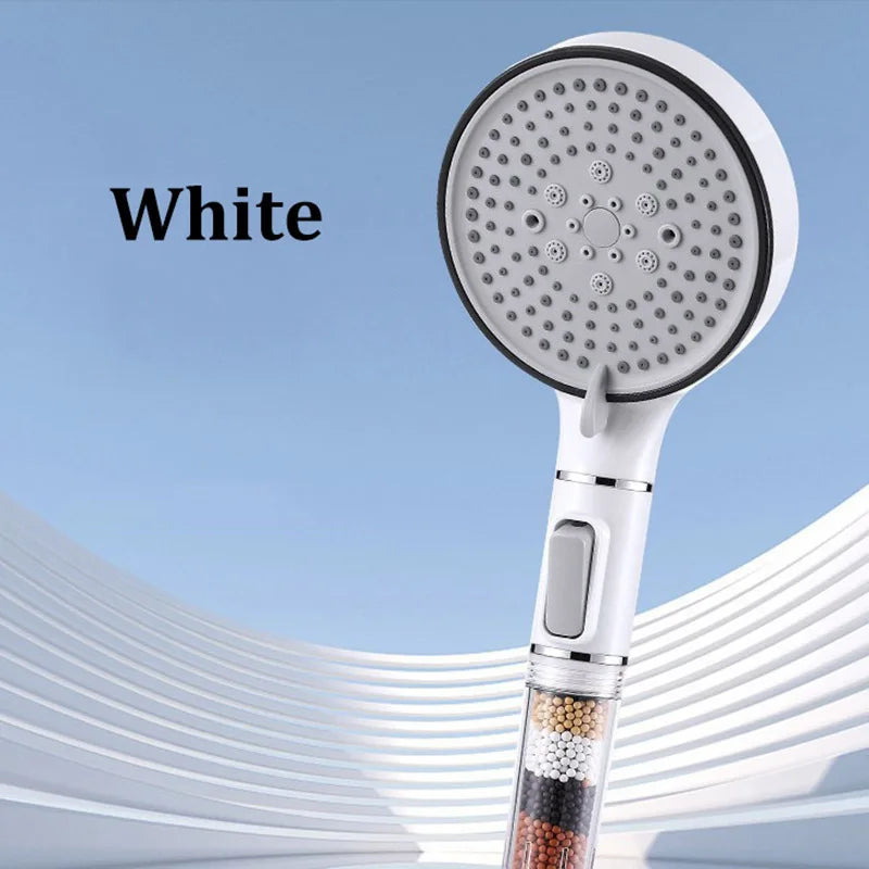 Filter Spray Five-speed Booster Large Panel Shower Head Home Shower Bath Handheld Shower Head Plus Hose Set