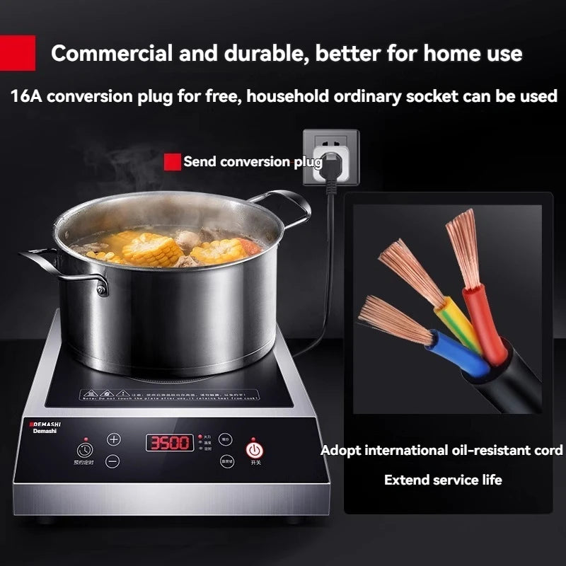 Commercial Induction Cooker 3500w High-power Hotel Flat Induction Cooker