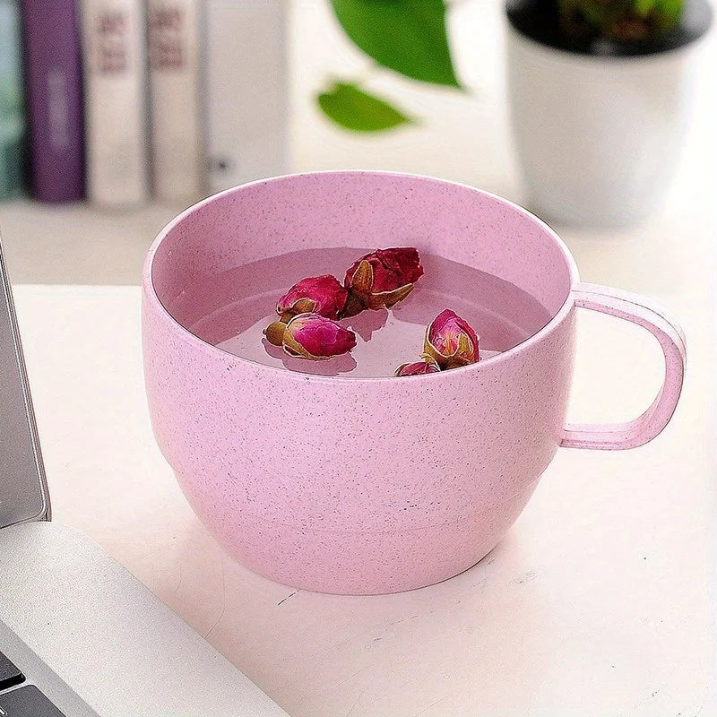 4pcs/set, Multi-functional Minimalist Coffee Drink Cup, Portable Colorful Cup, Simple Large Drink Cup