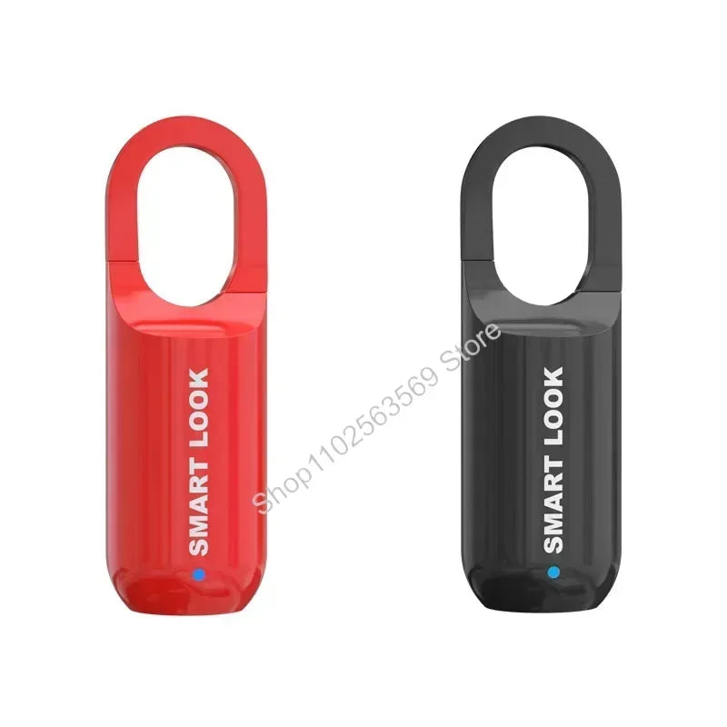 Mini Fingerprint Padlock USB Keyless Luggage Lock Electronic Lock Smart Biometric Fingerprint Door Lock Quick Unlock for Travel