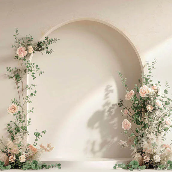 Interior Arch Boho Floral Photography Background Adult Birthday Wedding Maternity Portrait Decor Backdrop Photo Studio Supplies