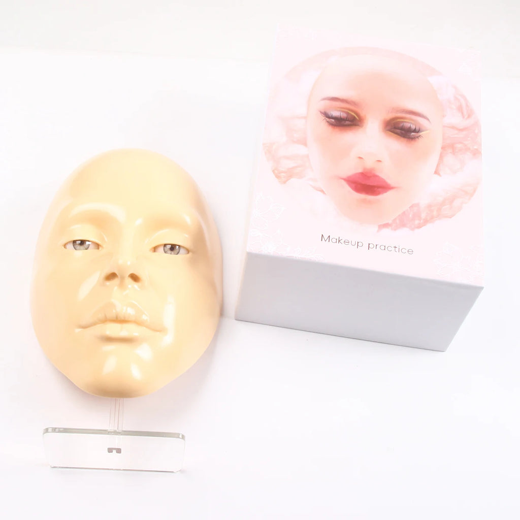 Makeup Full Face Practice Model 5D Silicone Bionic Skin Mannequin Eye eyebrow Eyelash Eyeshadow for beginner Makeup