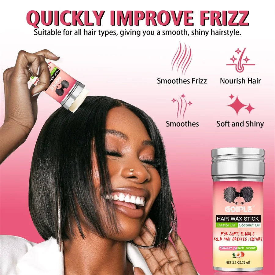 Styling Hair Wax Stick Broken Back Hair Smoothing Finishing Solid Wax Fast-drying Waterproof Lace Adhesive Pre-closure Wig Glue