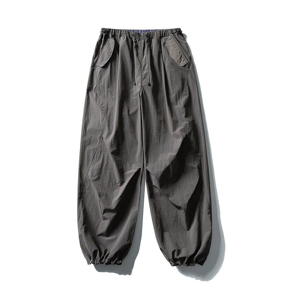 Men Women Outdoor Lightweight Quick Dry Loose Casual Sport Wide Leg Cargo Pant Couple Streetwear Hiking Track Techwear Trousers