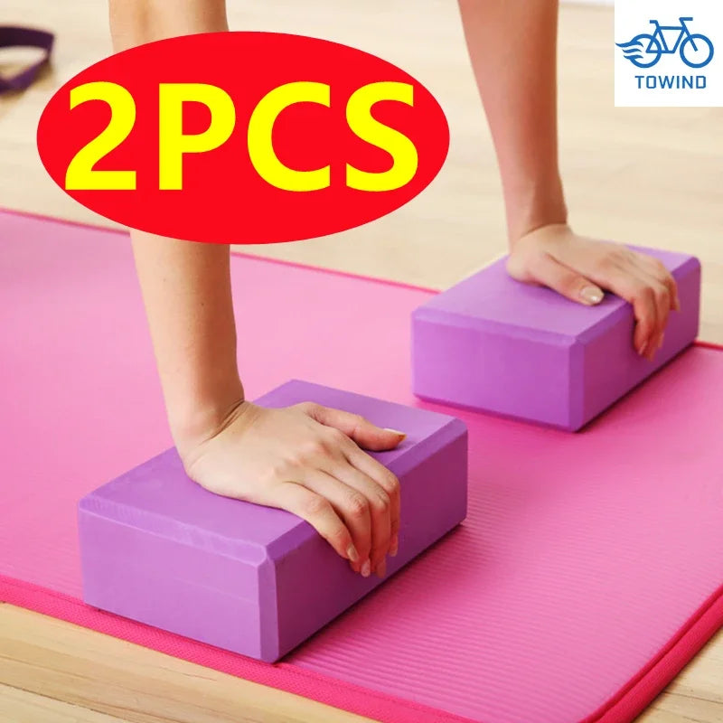 2/1PCS EVA Gym Blocks Foam Brick Training Exercise Fitness Equipment Dance Yoga Auxiliary Tool Stretching Body Shaping