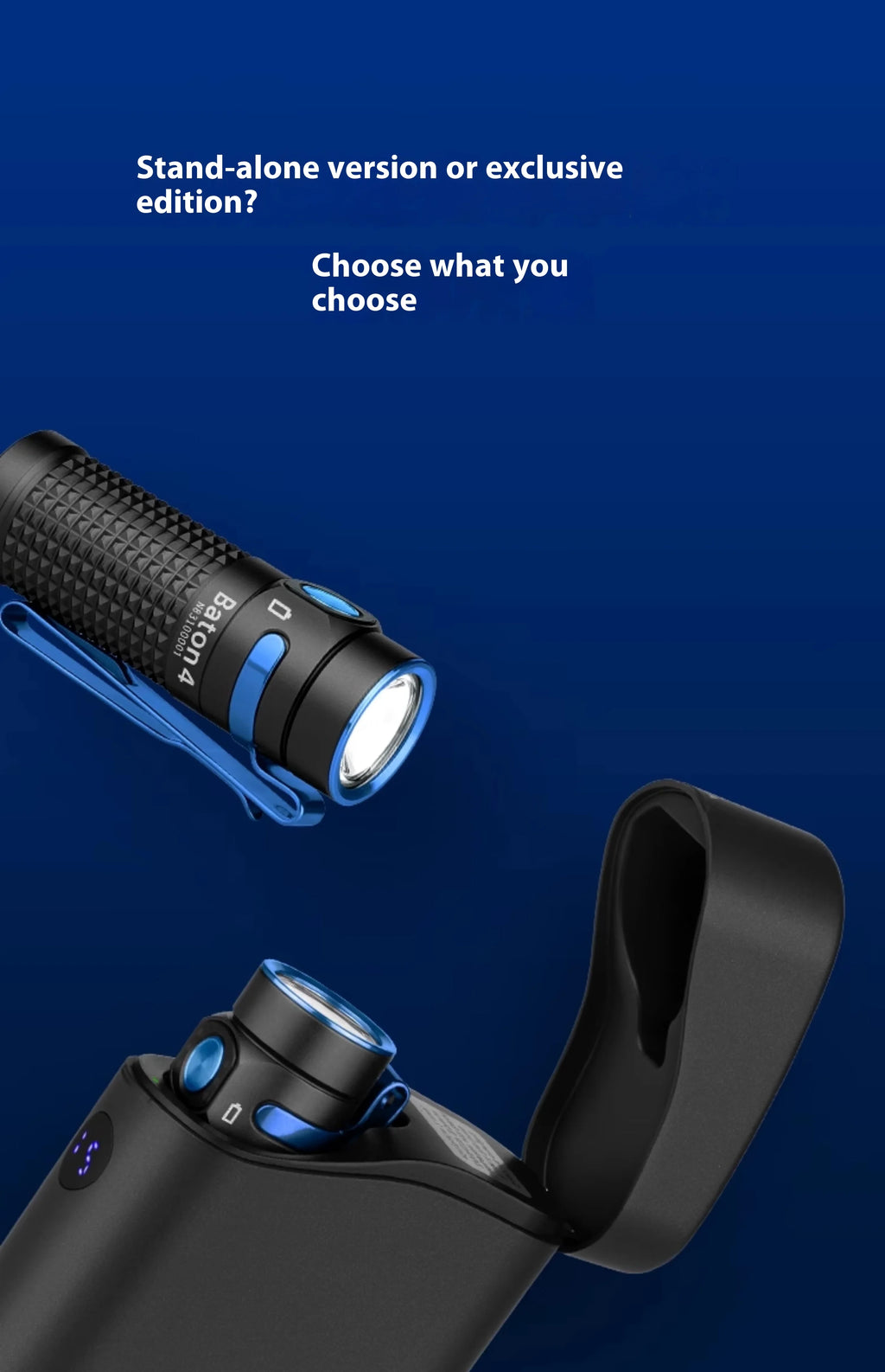 Original Olight Conductor Baton4 Ultra Long Endurance 1300 Lumens Portable Pocket Edc Flashlight