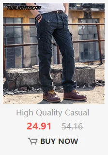 High Quality Men's Jeans Multi Pocket Denim Cargo Pants Oversized Casual Pants Men Clothing Loose Trousers 29-44