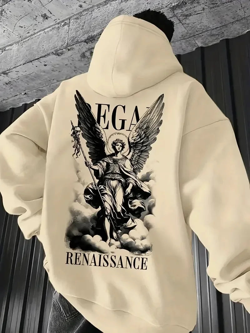 The 2025 fashion new men's hoodie comfortable and casual patterned printed sweatshirt high-quality streetwear