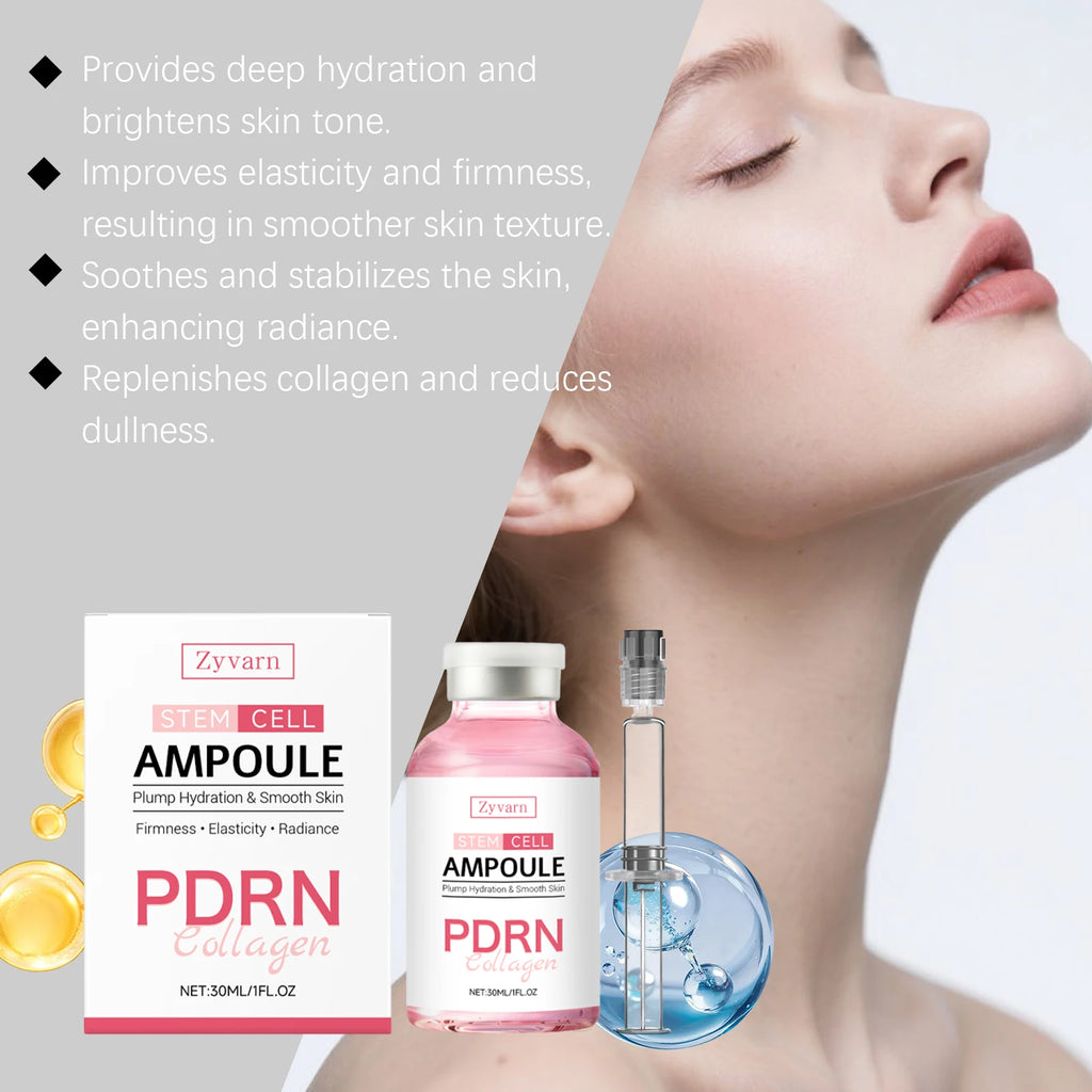 PDRN Salmon DNA Ampoule Serum Hydrolyzed Collagen Stem Cell Skin Booster Plumping Anti Wrinkle Glass Skin Repair Serum