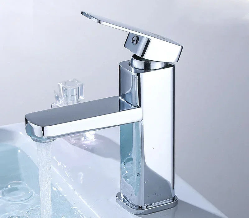 Stainless Steel Basin Faucets Single Hole Bathroom Faucet Single Handle Mixing Tap Toilet Hot and Cold Countertop Mixer Tap