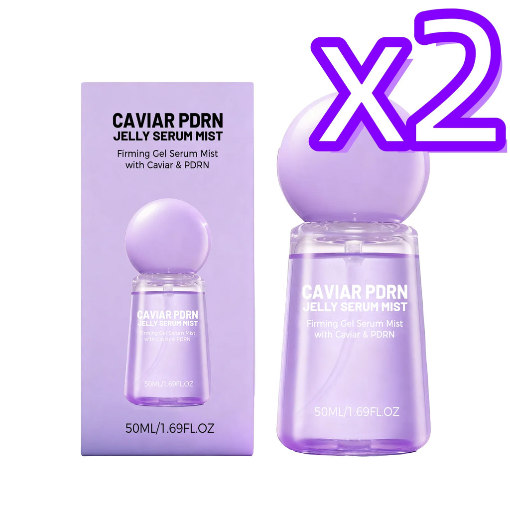 Caviar PDRN Jelly Serum Mist Smooth Dry Lines Nourish Hydrating Skin Brighten Skin Tone Tighten Facial Pores Jelly Essence Spray