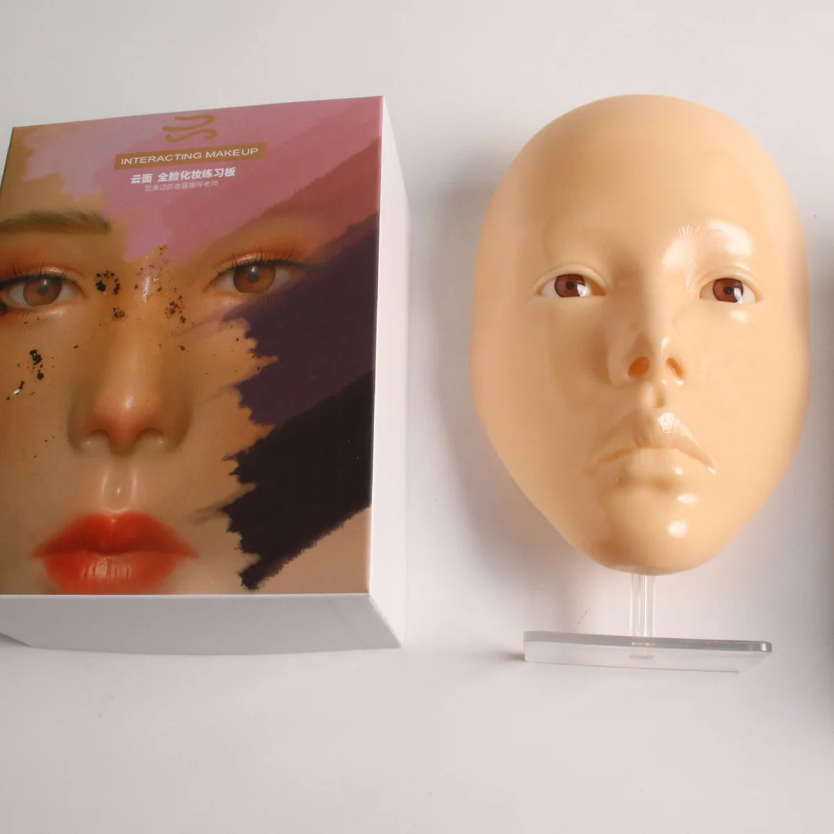 Makeup Full Face Practice Model 5D Silicone Bionic Skin Mannequin Eye eyebrow Eyelash Eyeshadow for beginner Makeup