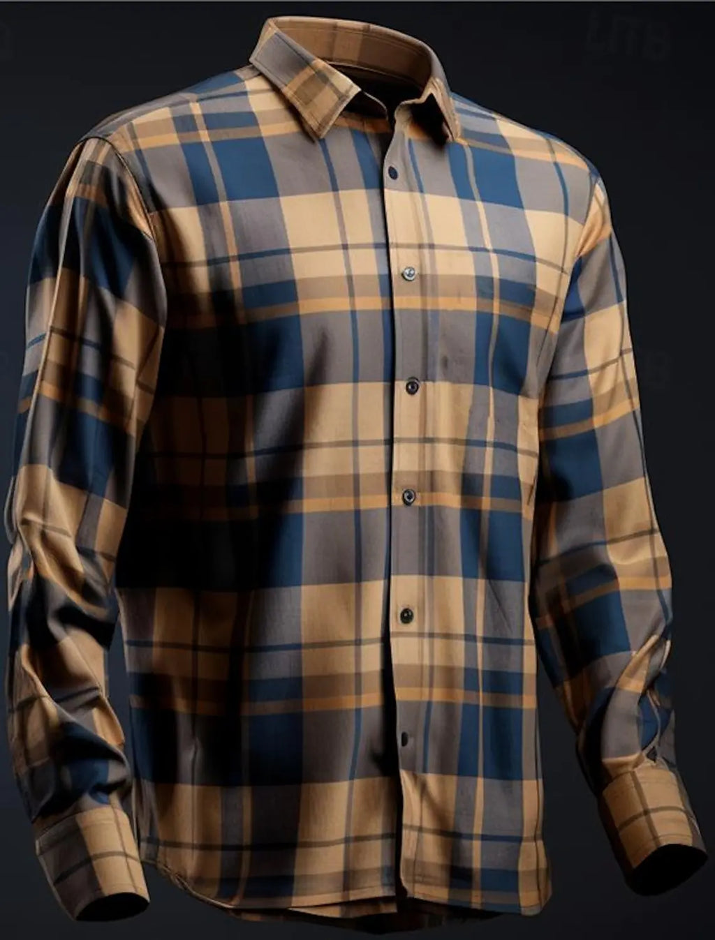 Geometic Business Casual Men's Dress Shirt Button Up Shirt Long Sleeve Business Daily Fall Winter Shirt Collar 3D Print Clothing