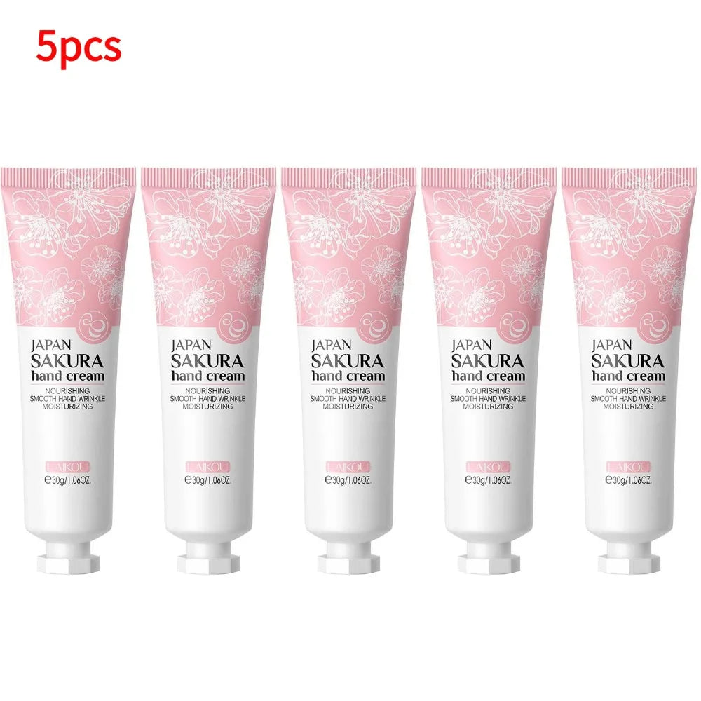 Sakura Hand Cream Whitening Wrinkle Removal Anti-crack Moisturizing Skin Care Cracked Repair Products Repair Hand Gream