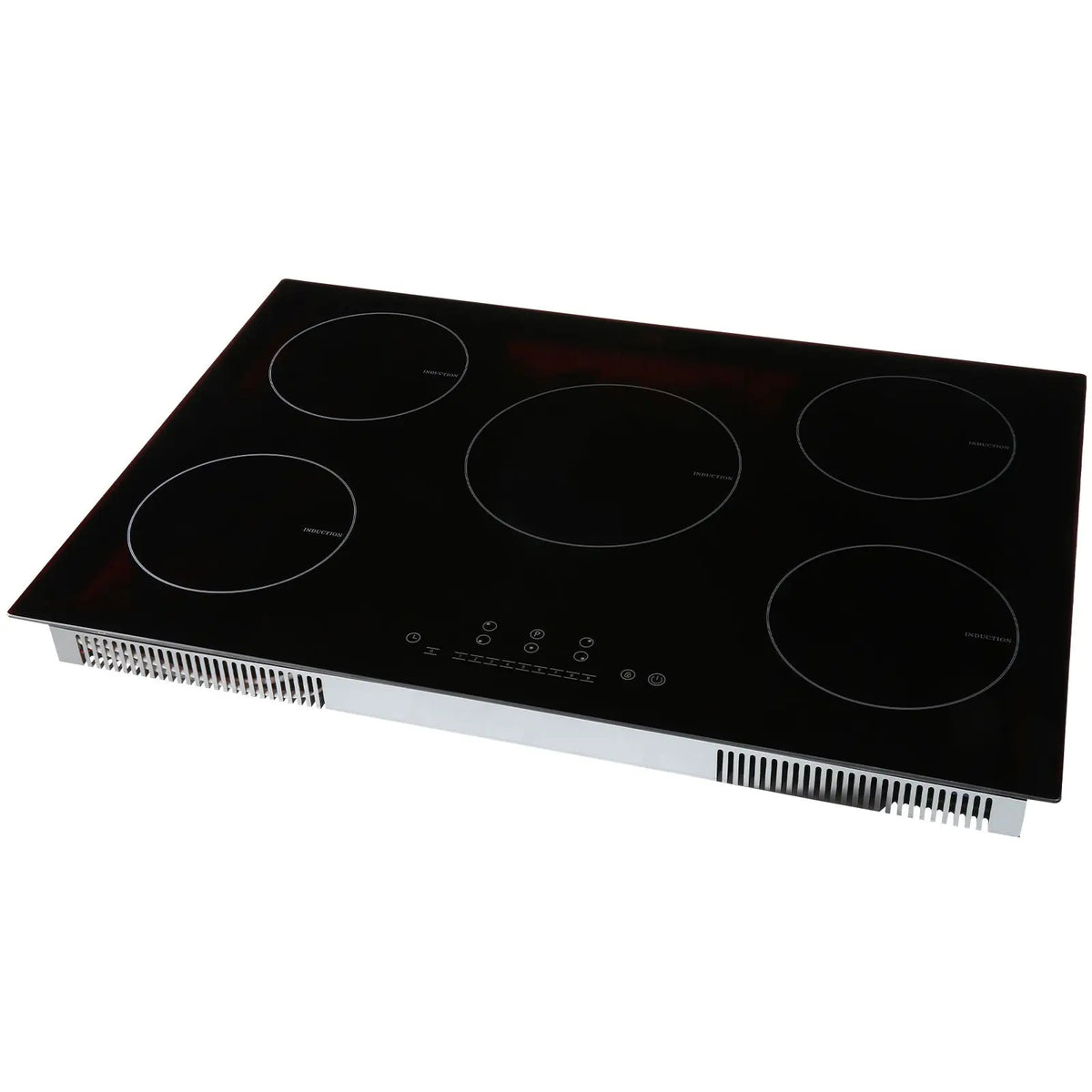 Electric Cooktop, 5 Burners, 30'' Induction Stove Top, Built-in Magnetic Cooktop 9200W, 9 Heating Level Multifunctional Burner, LED Touch Screen w/ Child Lock & Over-Temperature Protection