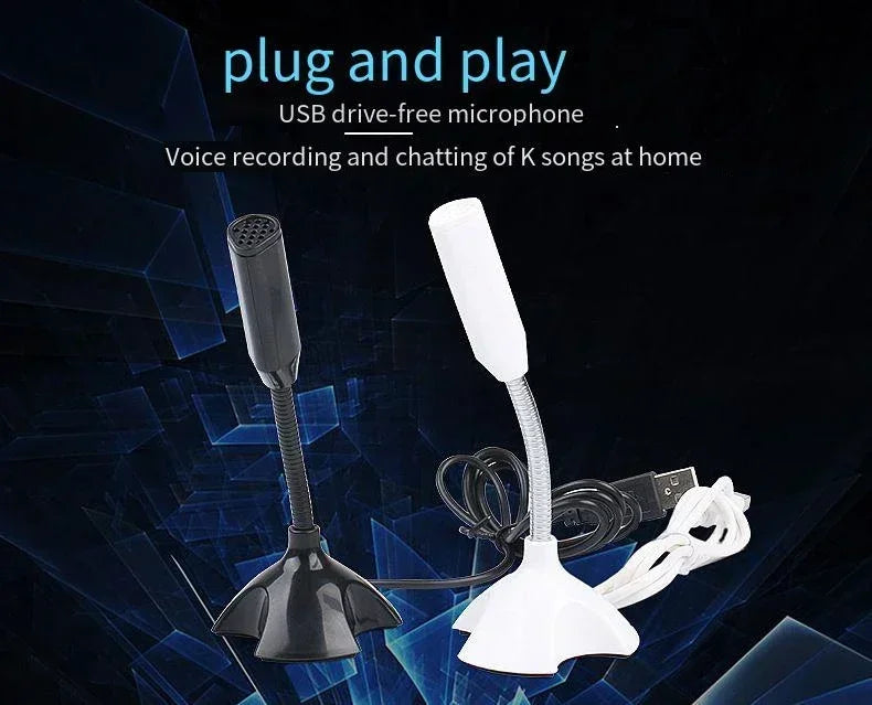Professional USB Microphone Kit for Computer Laptop Adjustable Desktop Stand Gaming Mic for Streaming Podcast ASMR Discord Zoom