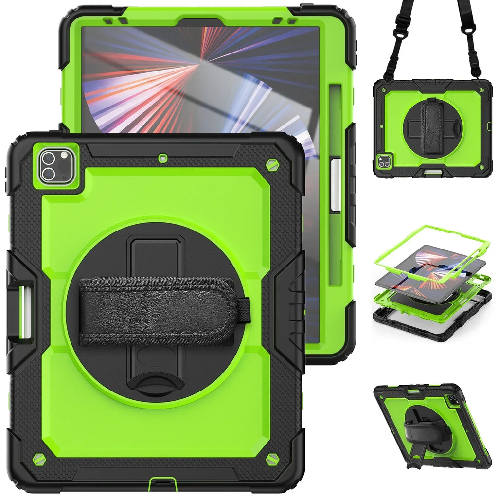 360 Rotation Kids Stand Tablet Case for 2026 New IPad Air 8 M4 11 13 inch , For iPad A19 12th 11th 10th A16 Air 7 6 M3 M2 Cover
