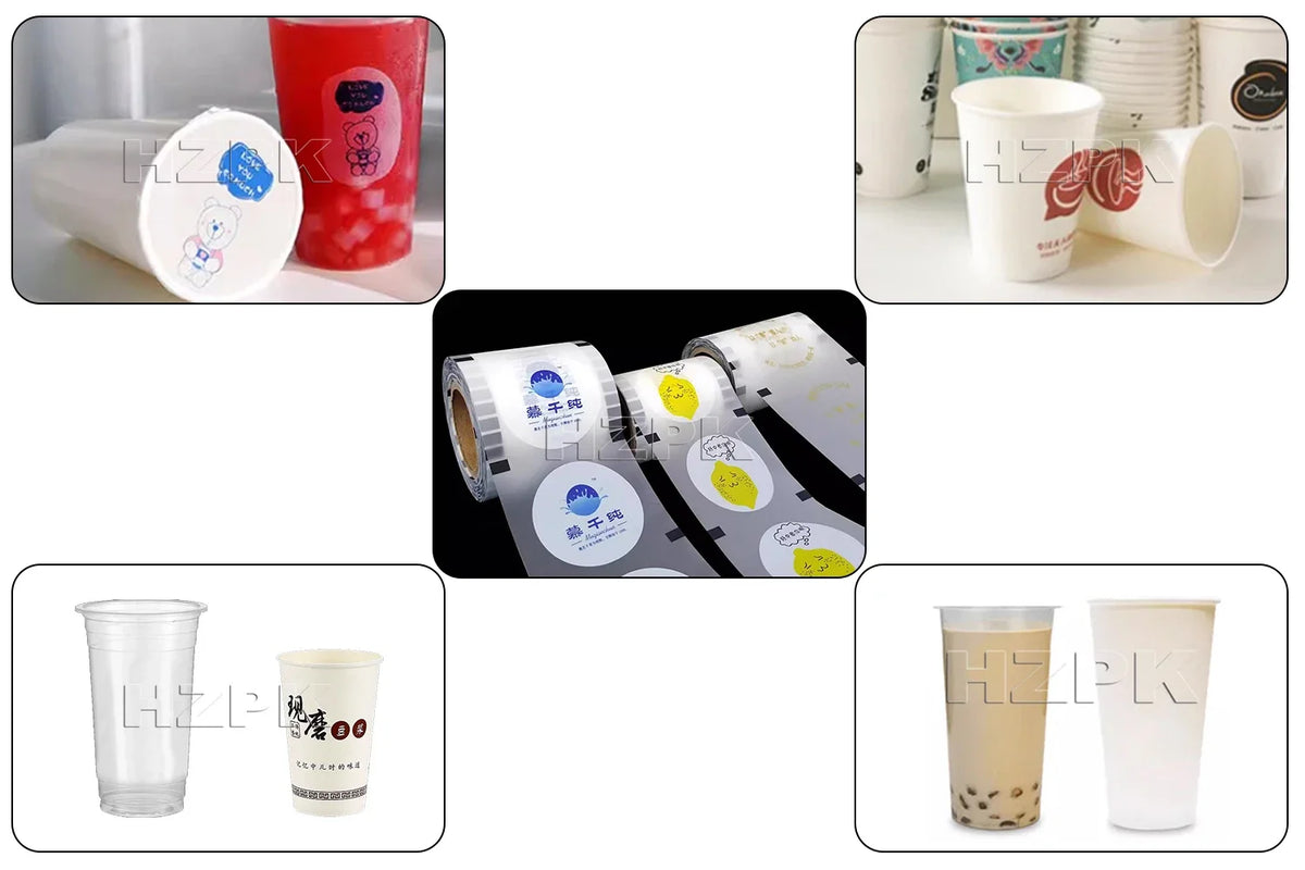 HZPK Manual Bubble Tea Plastic Paper Cups Sealer Sealing Machine for Bubble Tea Shop Equipment Cup Sealer