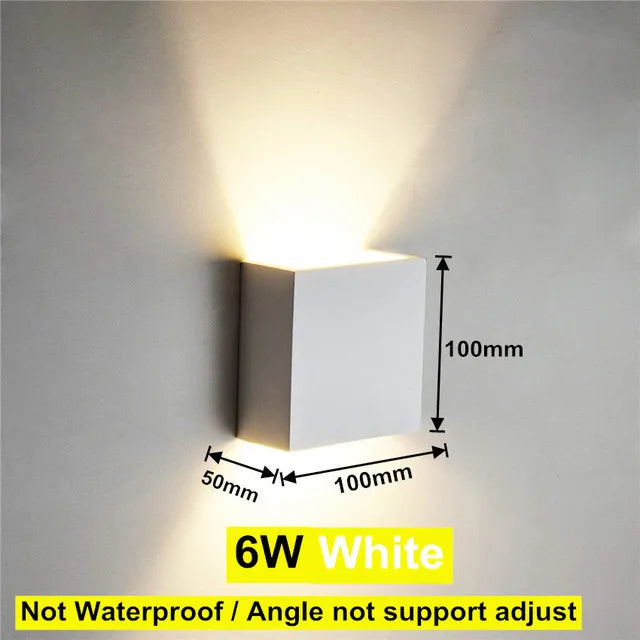 LED Wall Light Outdoor Waterproof IP65 Porch Garden Yard Wall Lamp & Indoor Bedroom Bedside Decoration Lighting Lamp AC110V 220V