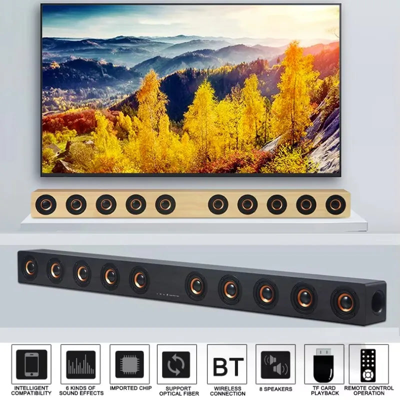 Sound Bars for TV with Subwoofer Deep Bass Soundbar 2.1 CH Home Audio Surround Sound Speaker System for TV