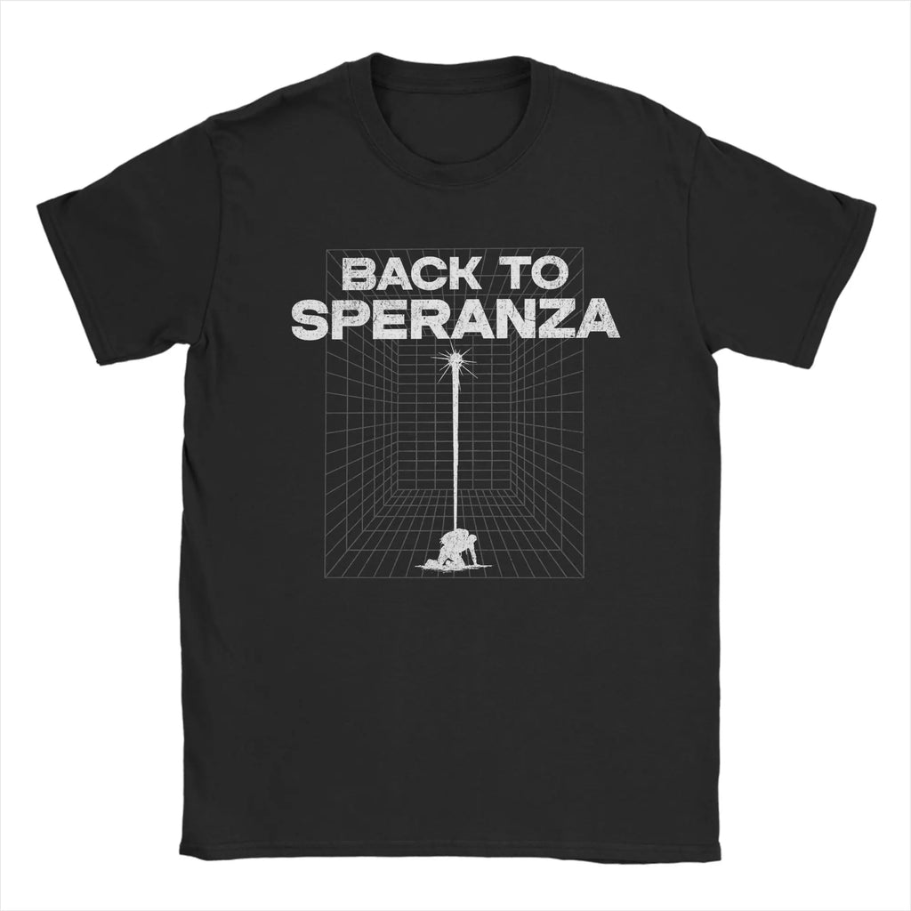 Arc Raiders Game T-Shirts for Men Women Back To Speranza Funny Cotton Tee Shirt Round Neck Short Sleeve T Shirt Clothing