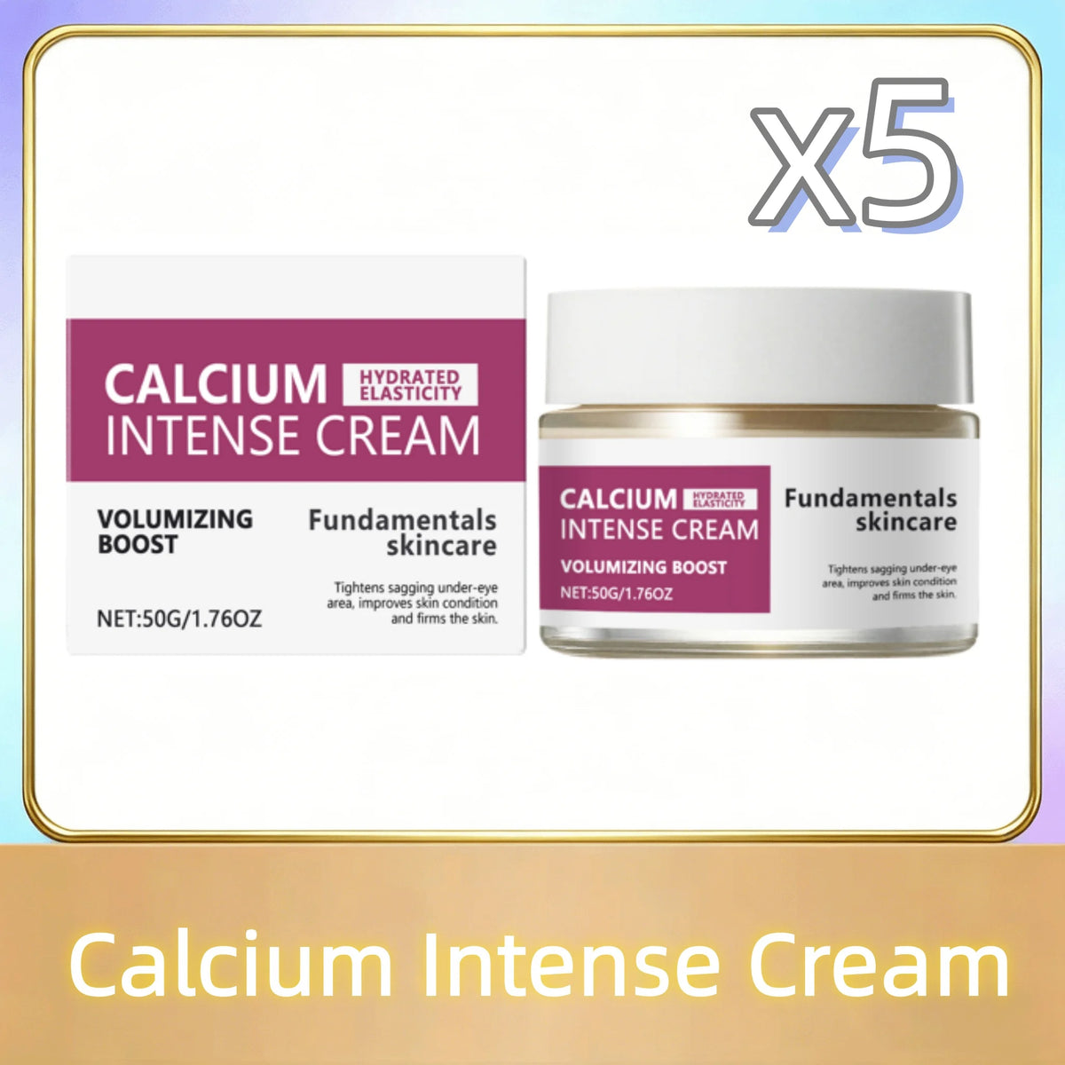 Calcium Intense Cream,Calcium Volume Cream | Lifting Firming Sagging Skin Anti-Aging Deep Wrinkle Treatment Plumping Face Cream
