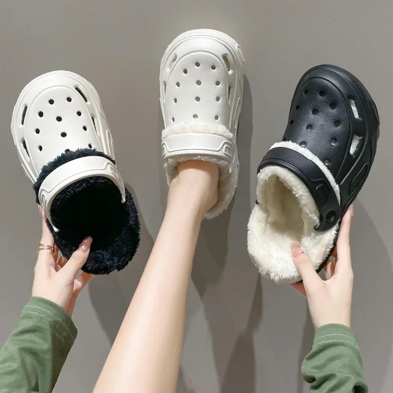 EVA cave shoes winter padded men and women new thick bottom Baotou shoes cotton warm couple cotton slippers men and women