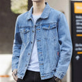 Denim Jacket for Men 2025 New Spring Autumn Casual Trendy Wear Loose Fit Workwear Clothing Wholesale Top Selling Item