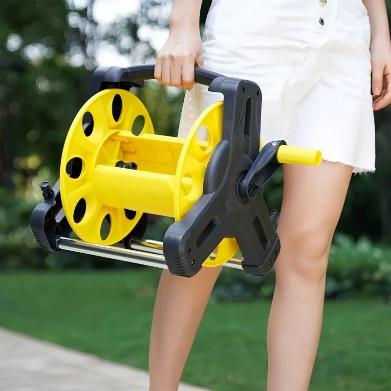 Garden Water Hose Reel Kit Equipped with High‑Pressure Water Gun for Car Cleaning Lawn Irrigation Outdoor Watering Work