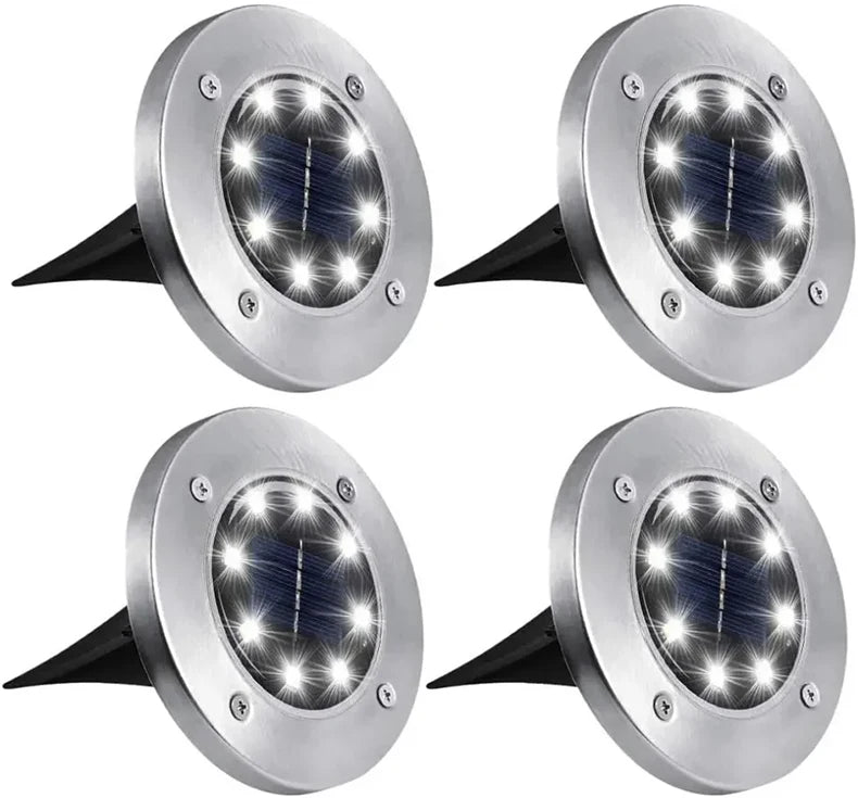 4PCS-Mini solar buried lamp, garden buried lamp, outdoor waterproof decoration, landscape atmosphere, street lamp