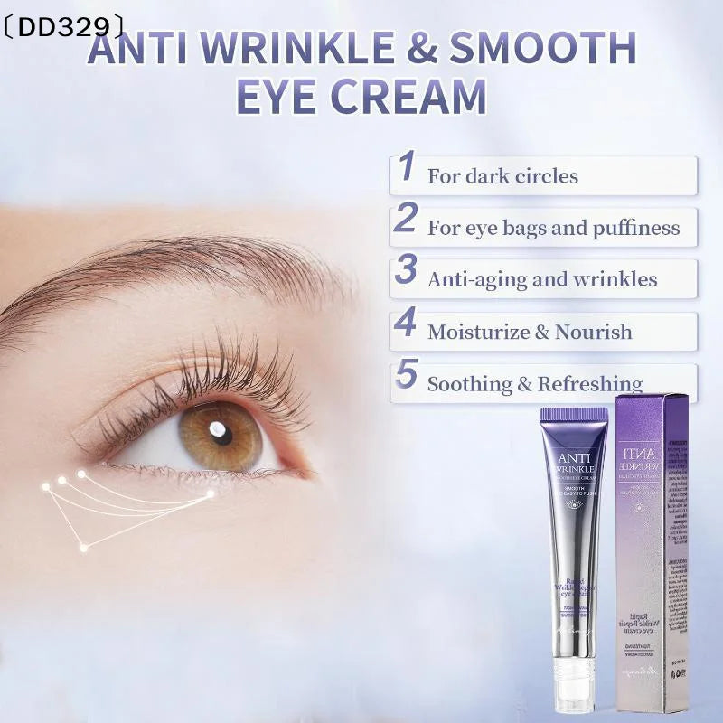 Anti Wrinkle Anti Dark Circle Eye Cream Roller Massager Moisturizing Eye Bags Anti Aging Hyaluronic Acid Eye Skin Care〔DD329〕