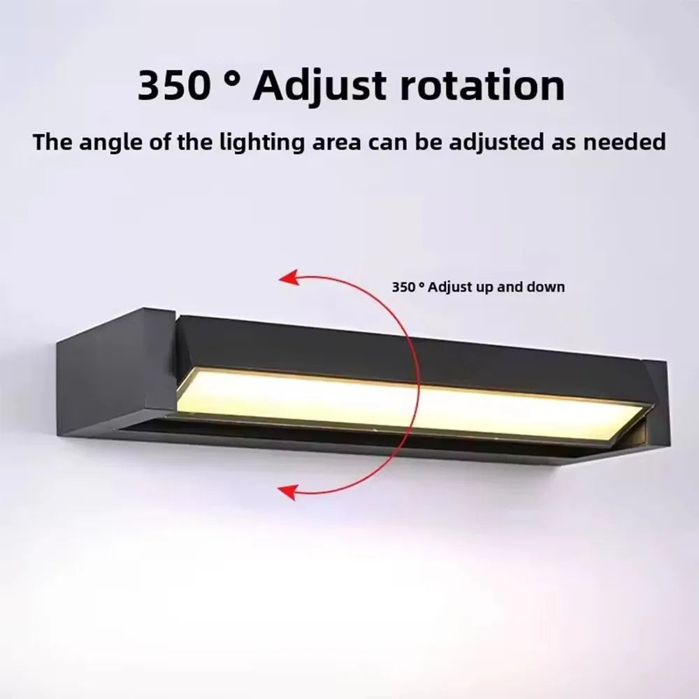 IP65 Waterproof Outdoor LED Wall Lamp Rotatable lamp Villa courtyard garden porch outdoor light Aluminum Wall Lights Fixture