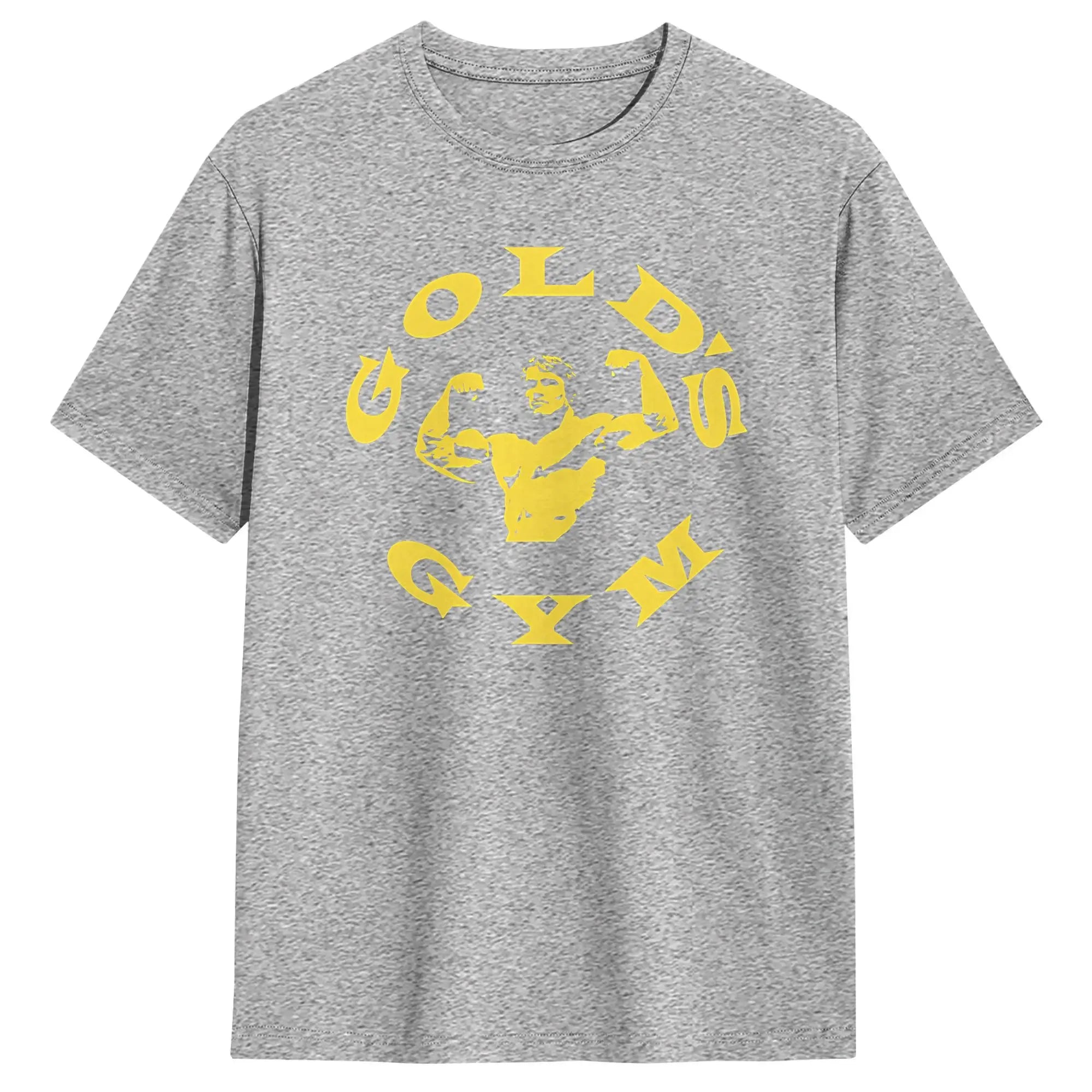 Men T-Shirts Arnold Schwarzenegger Golds Gym Casual 100% Cotton Tees Short Sleeve  T Shirt Crew Neck Tops 6XL