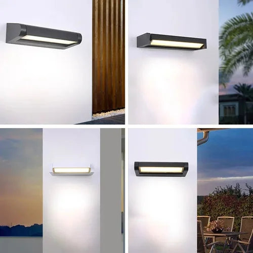 Adjustable angle outdoor waterproof outdoor wall lamp garden wiring wall lamp simple and high-end aluminum wall lamp