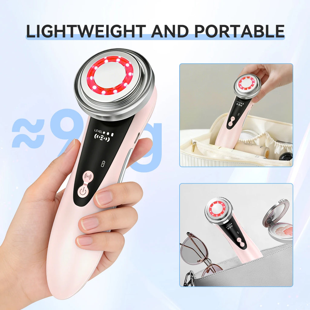 EMS Microcurrent Facial Beauty Device Electric Facial Massager Portable Skincare Tool for Daily Facial Tightening Care