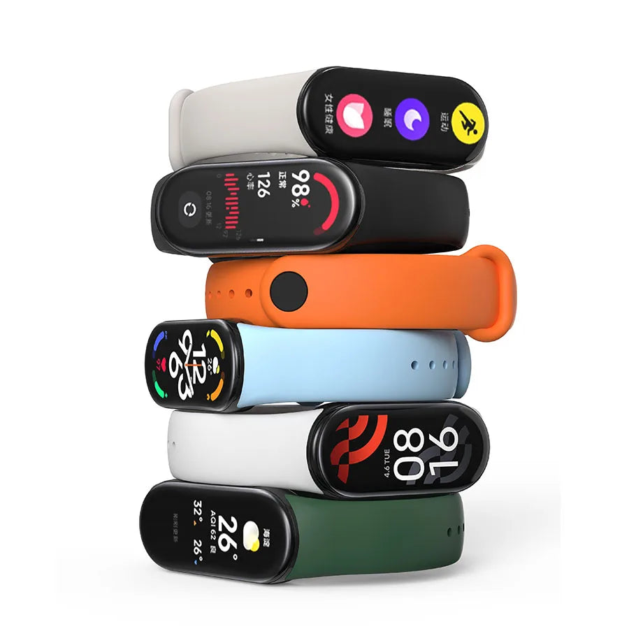 Silicone Wristbands for Xiaomi Band 8/9/10 | High-Quality, Smooth Texture, Sporty Style with Deployant Clasp
