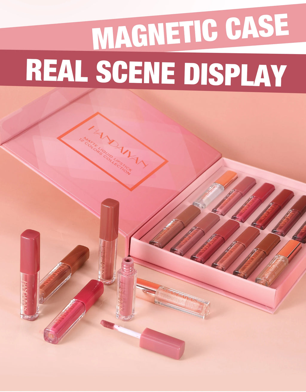 12 Shades Velvet Lipstick Set Nude Matte Lip Gloss Long Lasting Waterproof Smudge Proof Beauty Makeup Kit