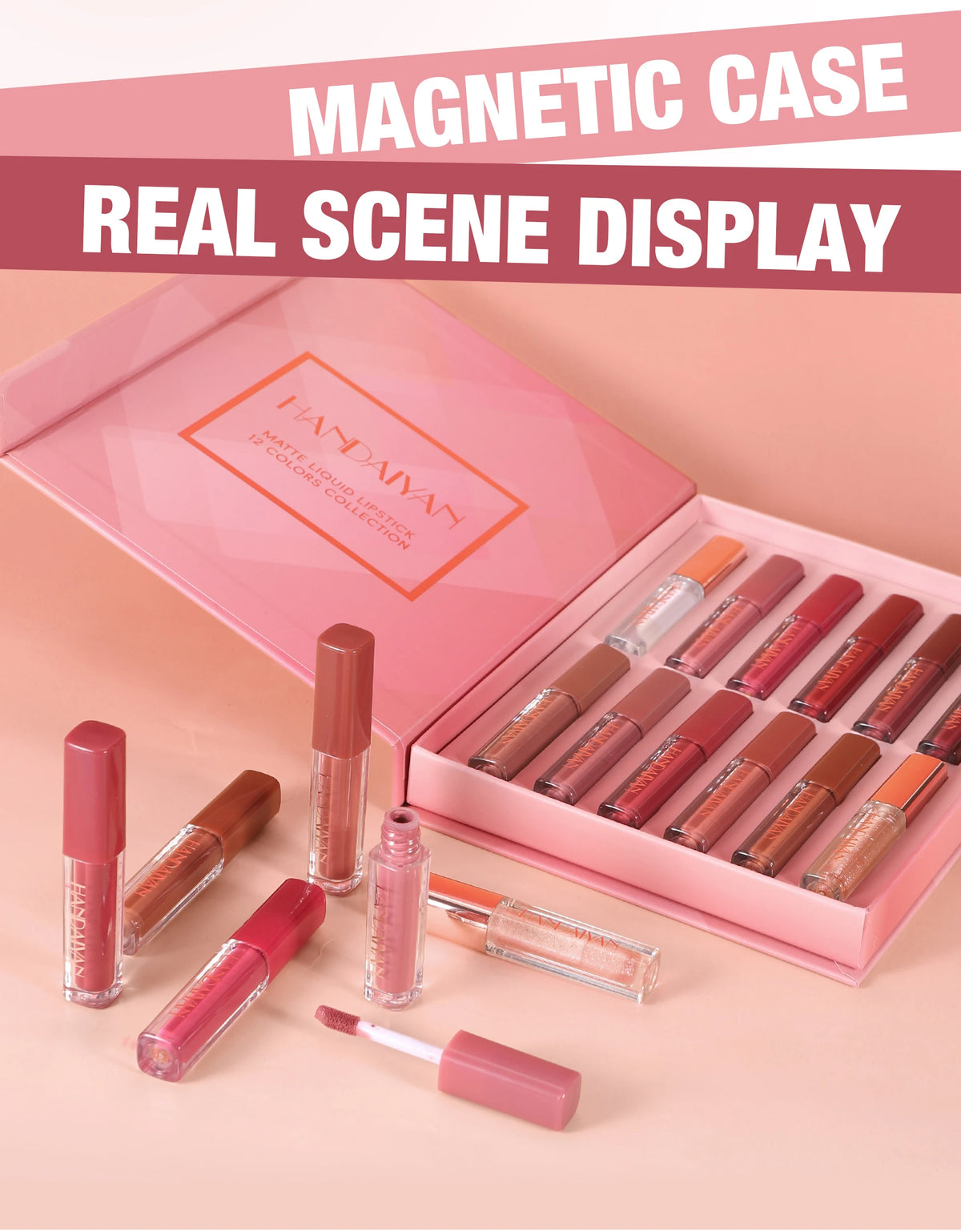 12 Shades Velvet Lipstick Set Nude Matte Lip Gloss Long Lasting Waterproof Smudge Proof Beauty Makeup Kit