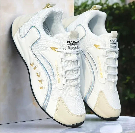 Plus-size men's leather mesh sneakers, casual sports shoes, spring and autumn outdoor casual sports shoes  M1227