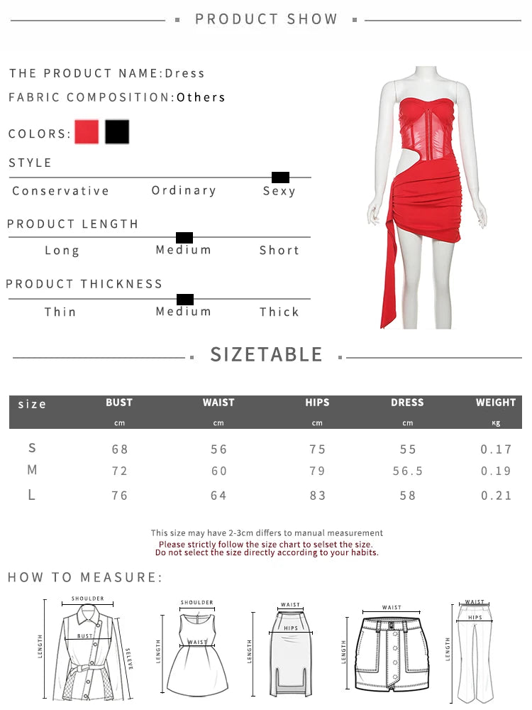 Sisterlinda Sexy Hollow Dress Women See Through Sleeveless Backless Ribbon Ruched  Coquette Midnight Party Club Stretch Bodycon