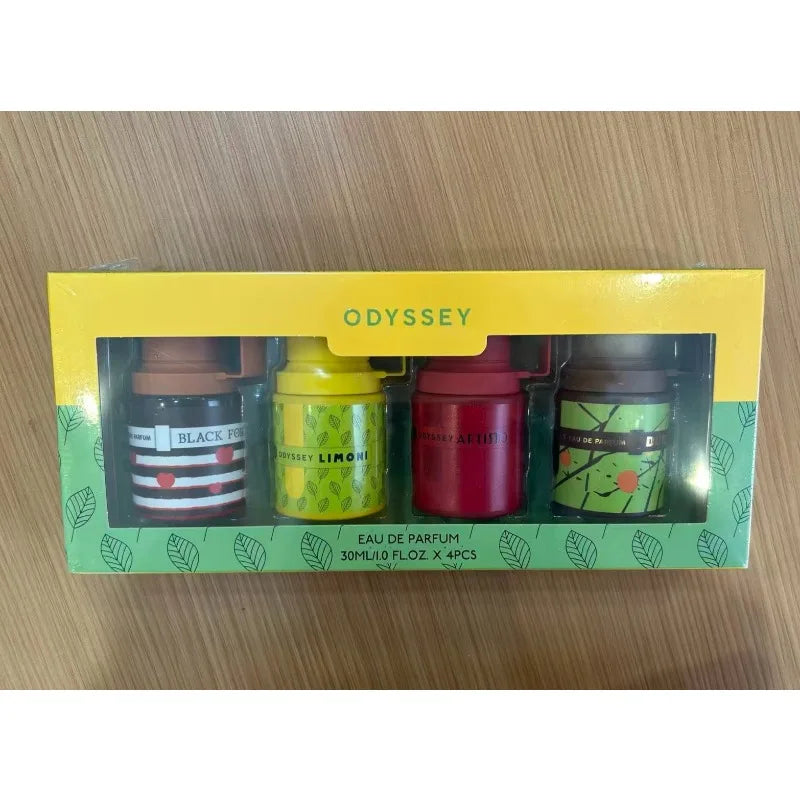 30ml×4 Luxury Arabic Perfume Set Long Lasting Mini Fragrance Collection Portable Elegant Woody Rich Smooth Exotic Premium Scent