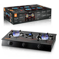RAF Most Popular Ignition Desktop Cooktop Cooker Without Cylinder Kitchen Table Top 3 Burners Gas Stove