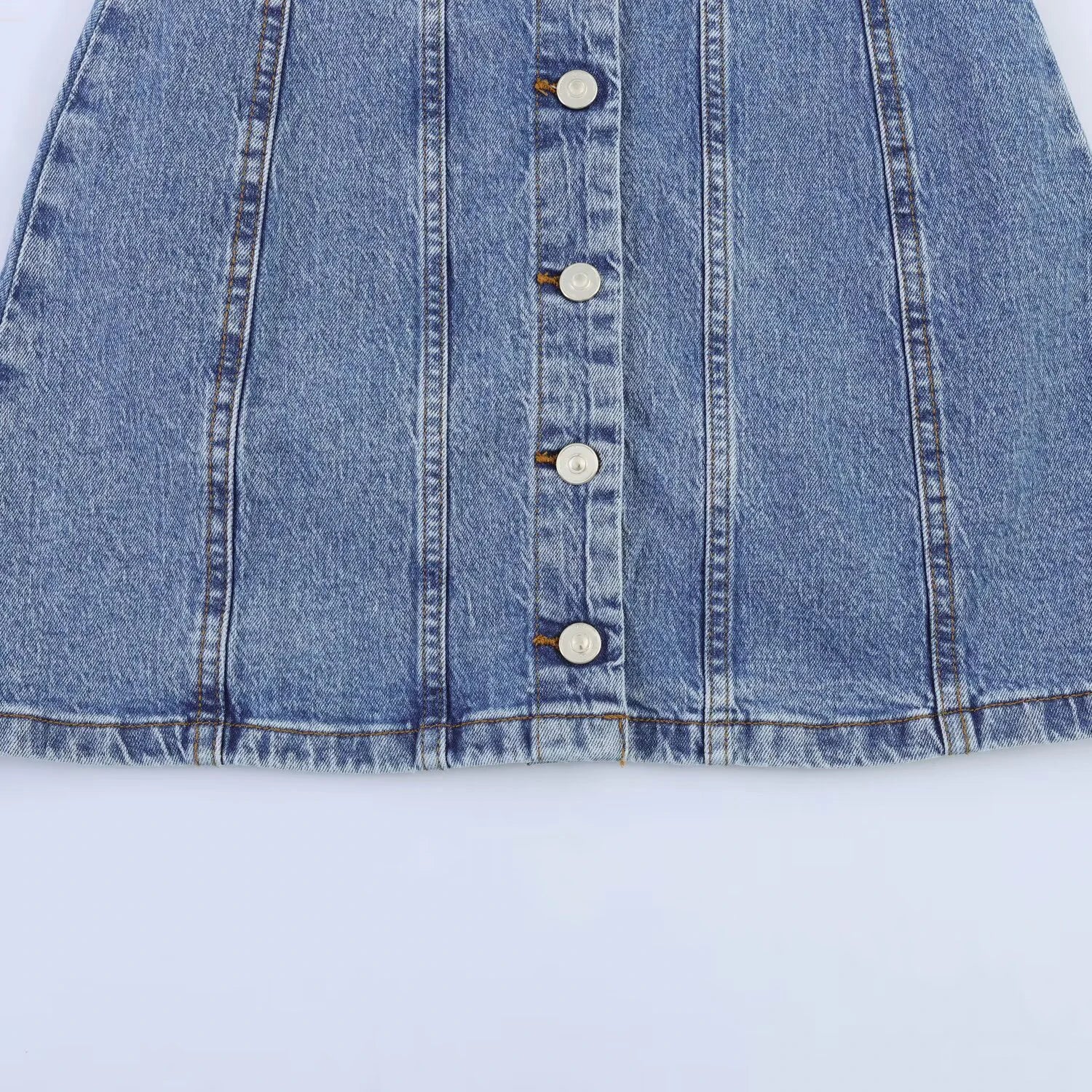 European and American style women's new 2026 fashionable temperament solid color sleeveless mini denim dress
