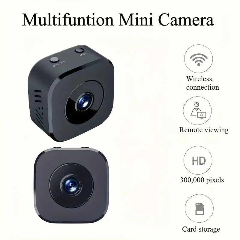 Wireless Mini Security Camera 4K HD 2 Way WiFi Indoor Outdoor Audio Surveillance with Motion Detection Night Vision Camera
