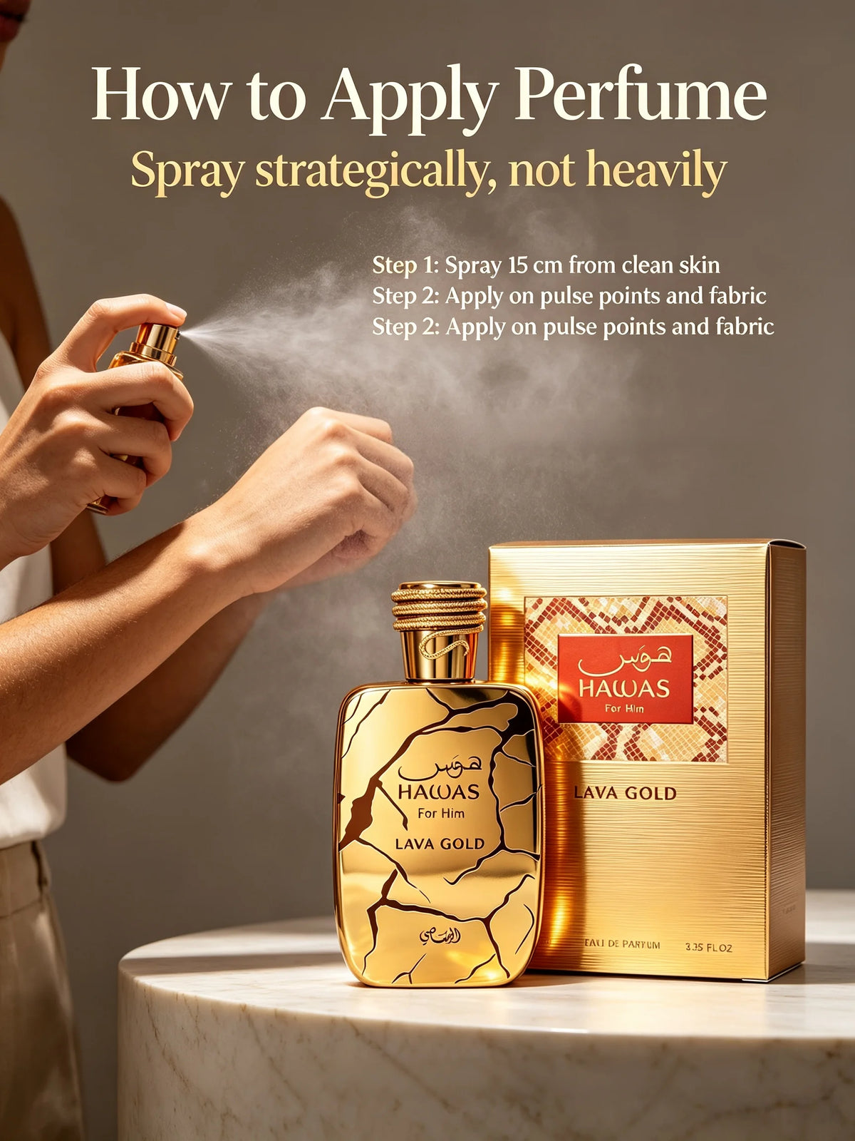 Men's Perfume RASASI Hawas Men and Women EDP, High-Quality Women's Perfume Full Series