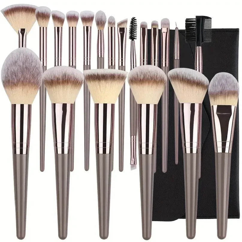 10-20PCS Makeup Brush Set Foundation Concealer Powder Eyeshadow Blush Brush Kabuki Blending Cosmetic Beauty Tool for Face
